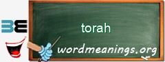 WordMeaning blackboard for torah